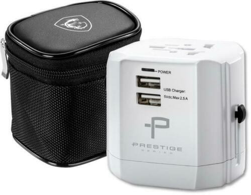 ADAPTER MSI PODRÓŻNY DO GNIAZKA ELEKRTYCZNEGO 2xUSB