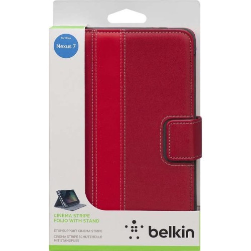 ETUI BELKIN STRIPE COVER STAND NEXUS 7 7 RED