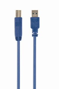 KABEL GEMBIRD USB 3.0 AM-BM 3M NIEBIESKI